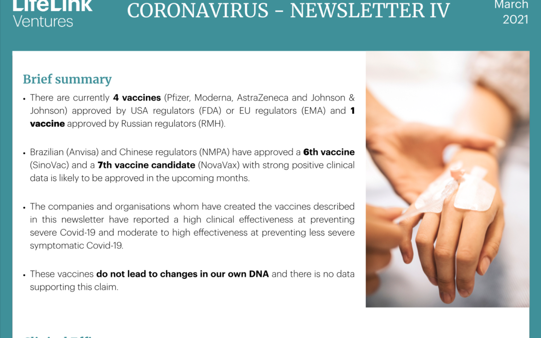 Coronavirus – LifeLink Newsletter IV