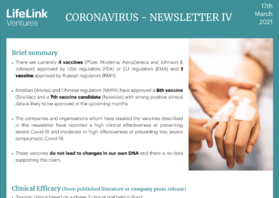 Coronavirus – LifeLink Newsletter IV